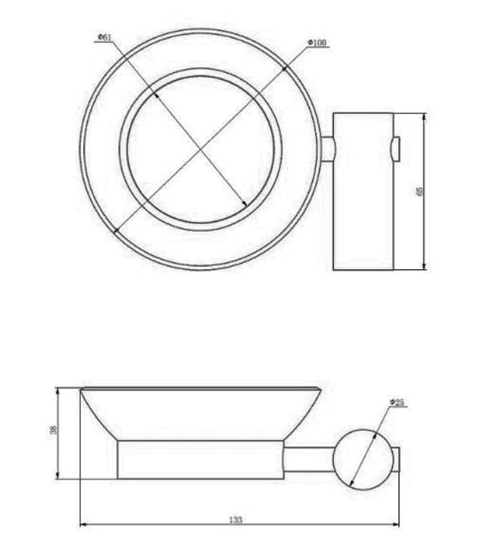 Мыльница навесная Haiba HB8402-4