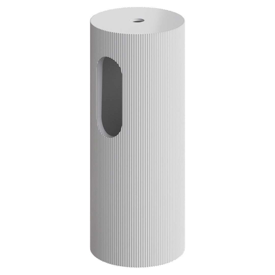 Пьедестал для раковины рифленый  Boheme Corian 801-base-rib белый матовый