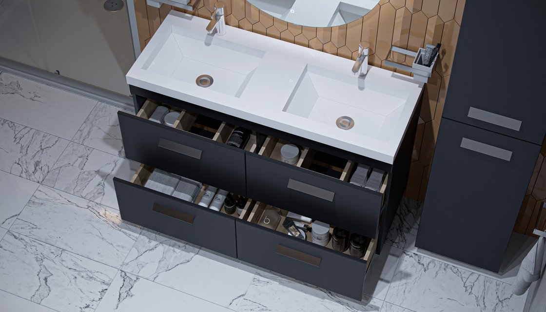 Тумба напольная VELVEX Orlando 120 серый