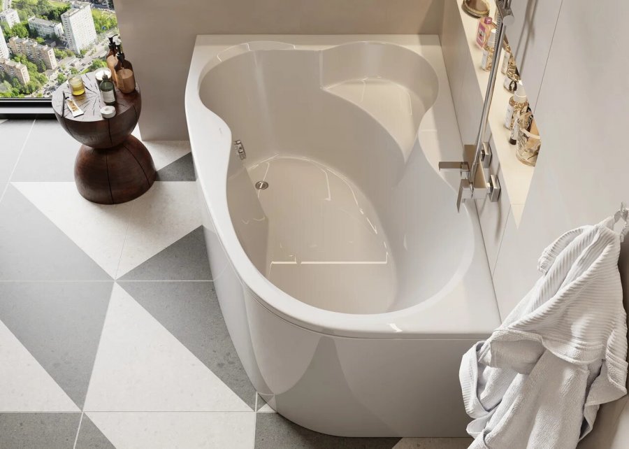 Акриловая ванна VAGNERPLAST MELITE 160x105 Left