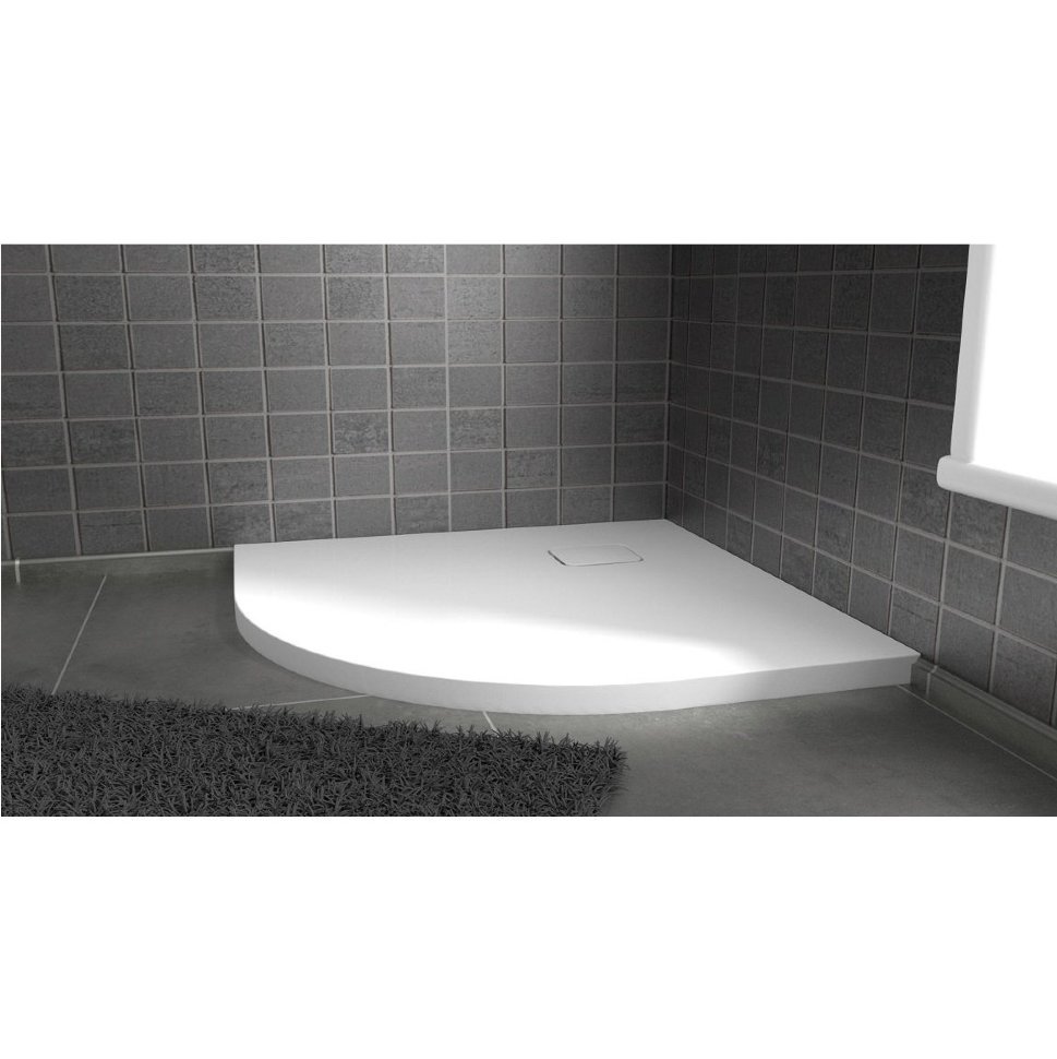 Душевой поддон акриловый RIHO Basel 451 90x90 белый R55 и сифон DC980050000000S