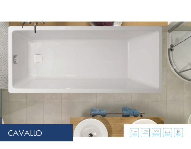 Акриловая ванна VAGNERPLAST CAVALLO 150x70