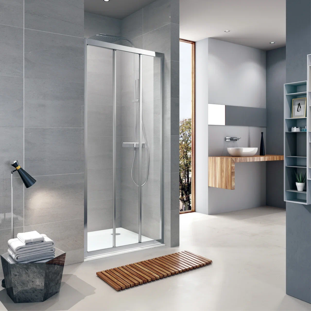 Душевая дверь 3-секционная 90х190 Koller Pool TREND TT90C стекло прозрачное