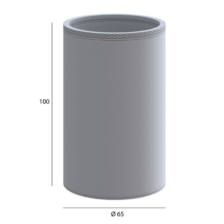 Настенный стакан Boheme UNO 10974-NB Nikel Brush