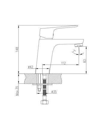 Смеситель для раковины Koller Pool KVADRO STAR KS0200