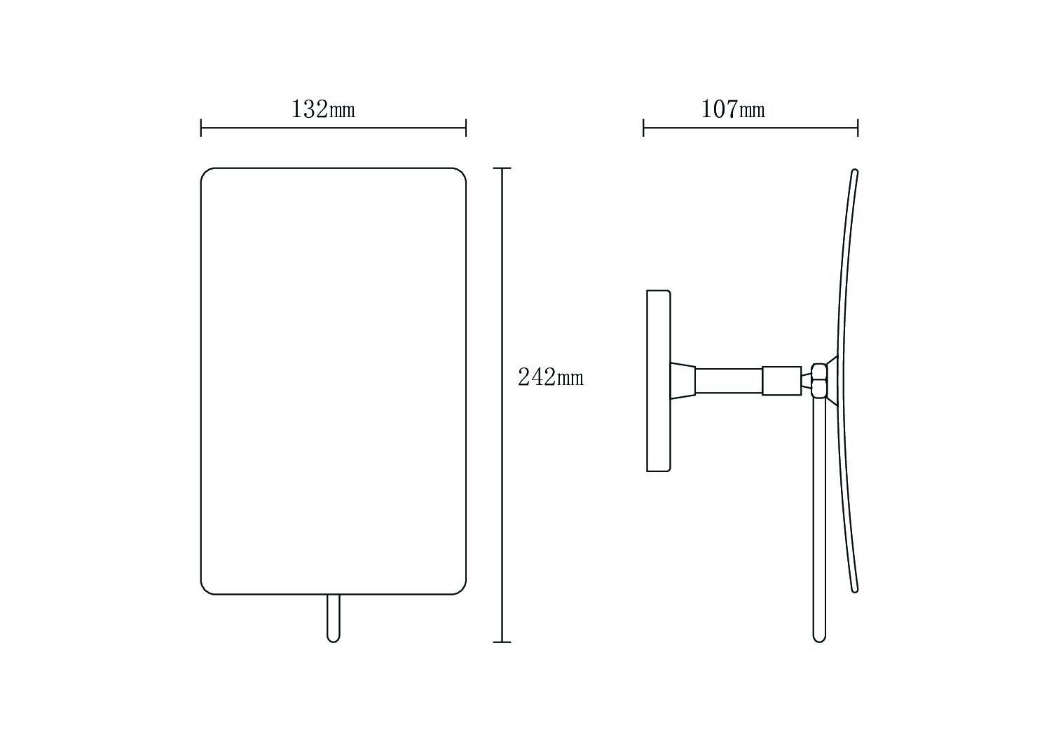 Настенное зеркало квадратное BOHEME 506-G