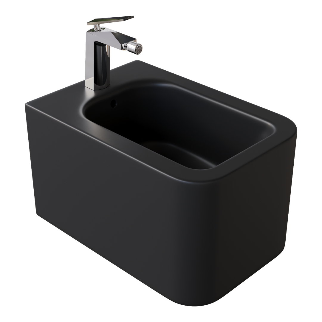 Биде подвесное  Boheme Mane 970-BDT-B черный матовый