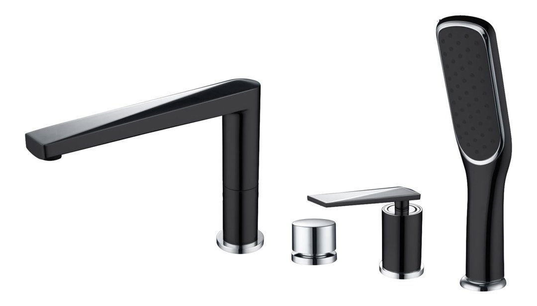 Смеситель врезной на борт ванны BOHEME Venturo 370-B