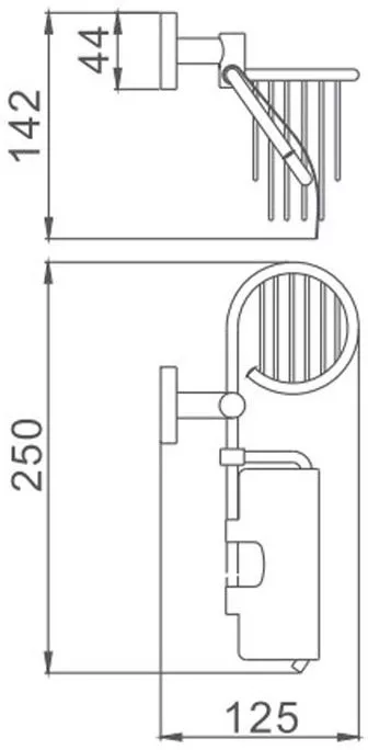 Держатель для туалетной бумаги с держателем для освежителя воздуха Haiba HB8603-1