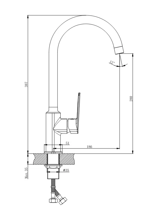 Смеситель для кухни Koller Pool STYLE SL0500