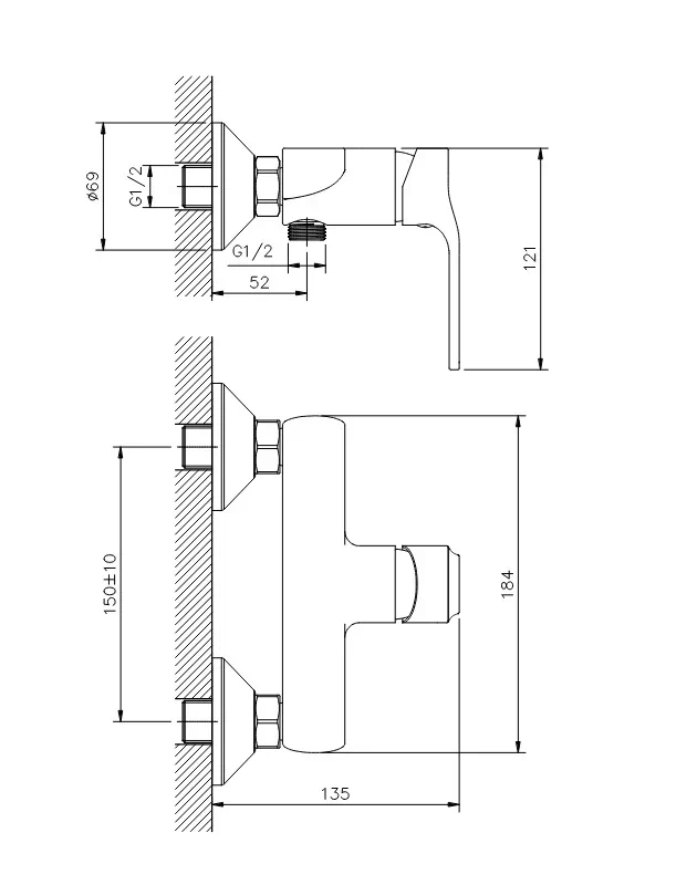 Смеситель для душа Koller Pool STREAM ST0450