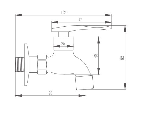 Смеситель водоразборный с аэратором HAIBA HB521