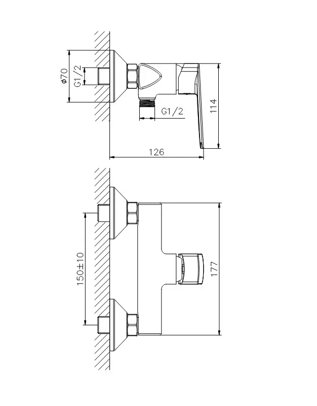 Смеситель для душа Koller Pool STYLE SL0450