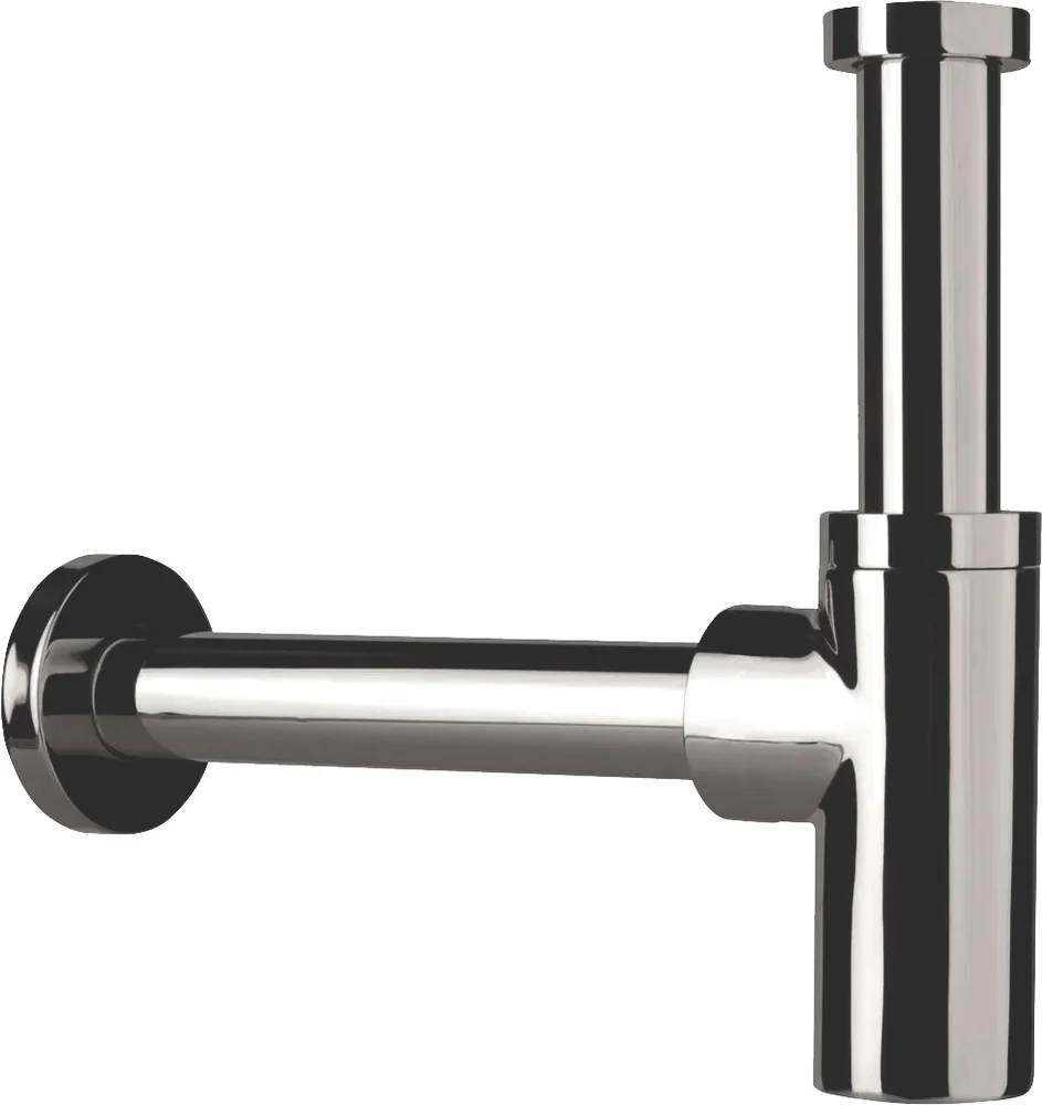 Сифон для умывальника 32 круглая труба латунь PLASTBRNO EMCR003