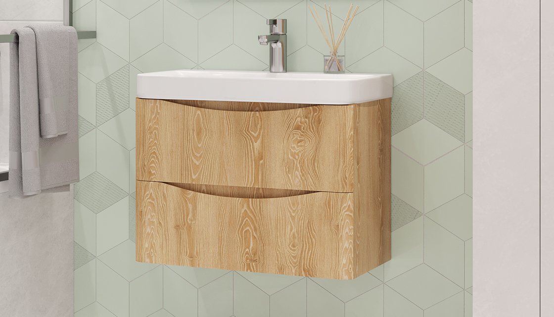 Тумба подвесная VELVEX Clay 70.2Y дуб верона