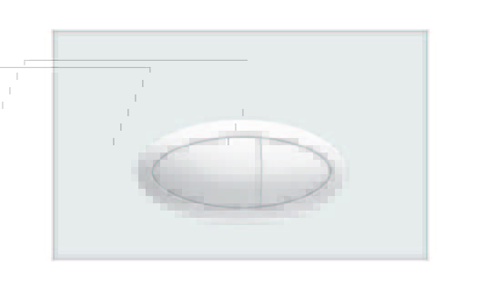 Кнопка для инсталляции механическая Boheme 665-W белая глянец