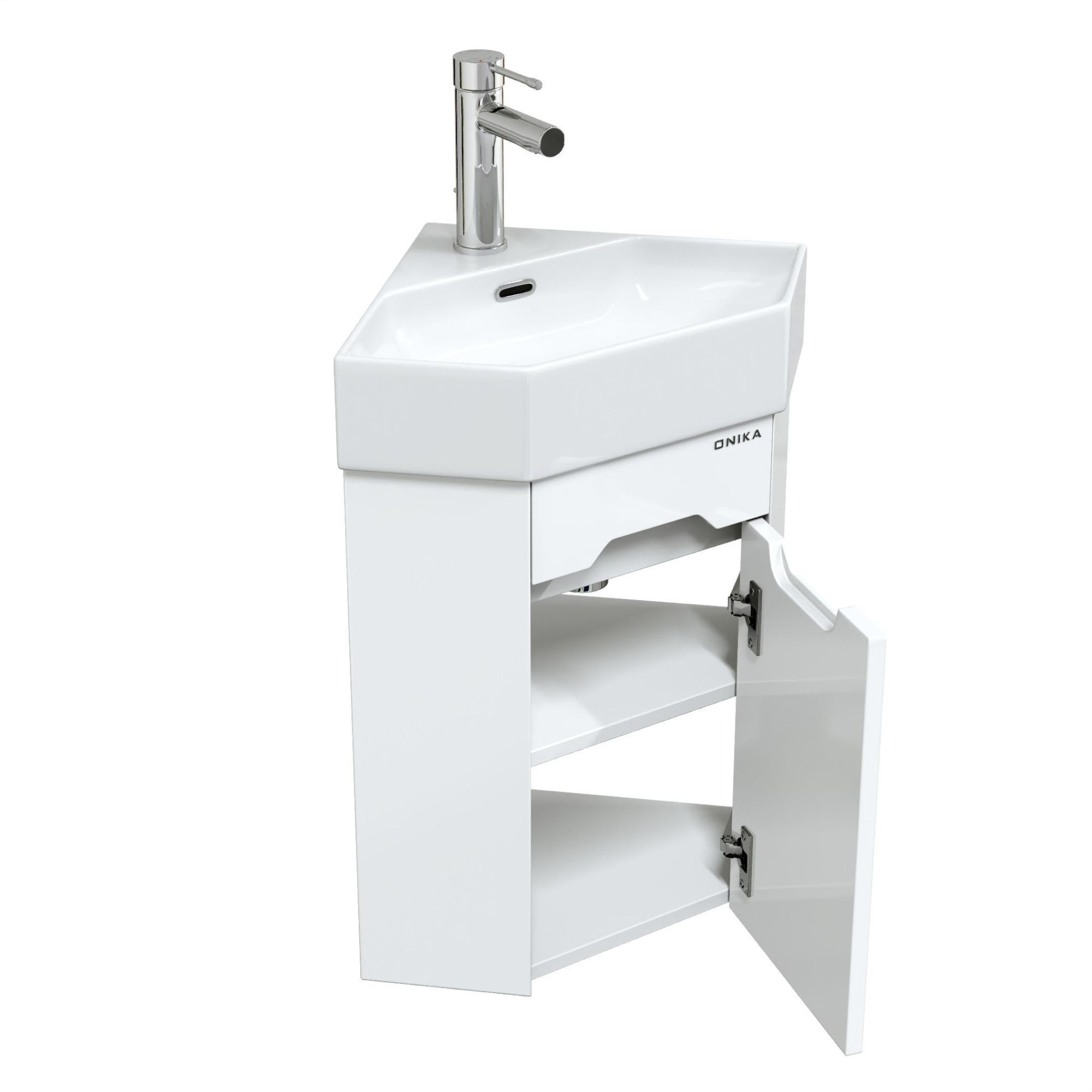 Раковина угловой 49,5x35,8 см Sanita luxe Line LIN35SLWB01 белый
