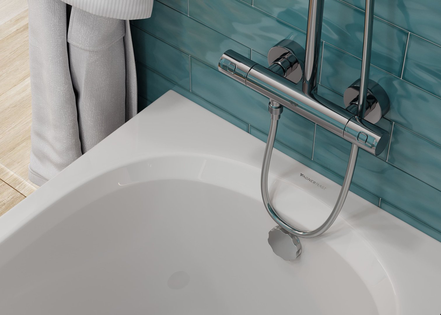 Акриловая ванна VAGNERPLAST KASANDRA 140x70