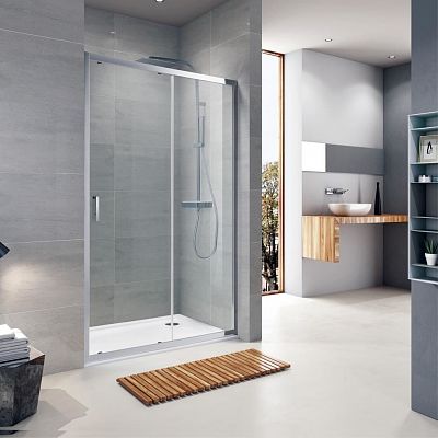 Душевая дверь 2-секционная 120x190 Koller Pool TREND стекло прозрачное