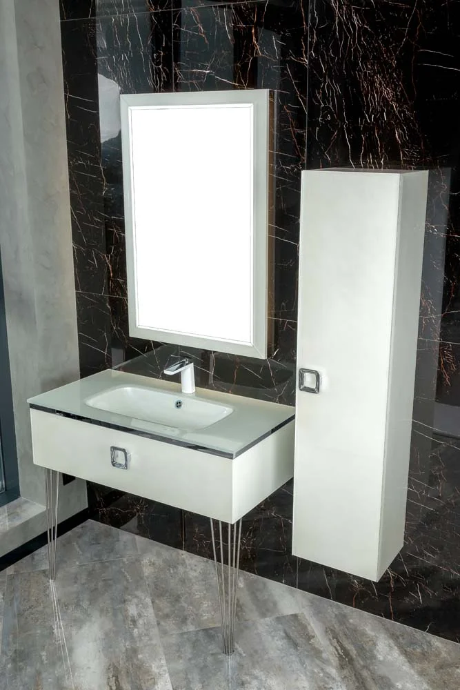 Столешница стекло 100 см моноблок Armadi Art 852-100-W Lucido