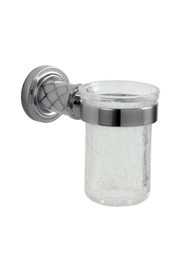 Настенный стакан для зубных щеток BOHEME Murano 10904-CR