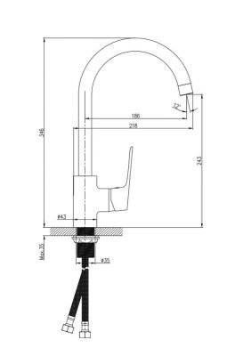 Смеситель для мойки Koller Pool KVADRO STAR KS0500