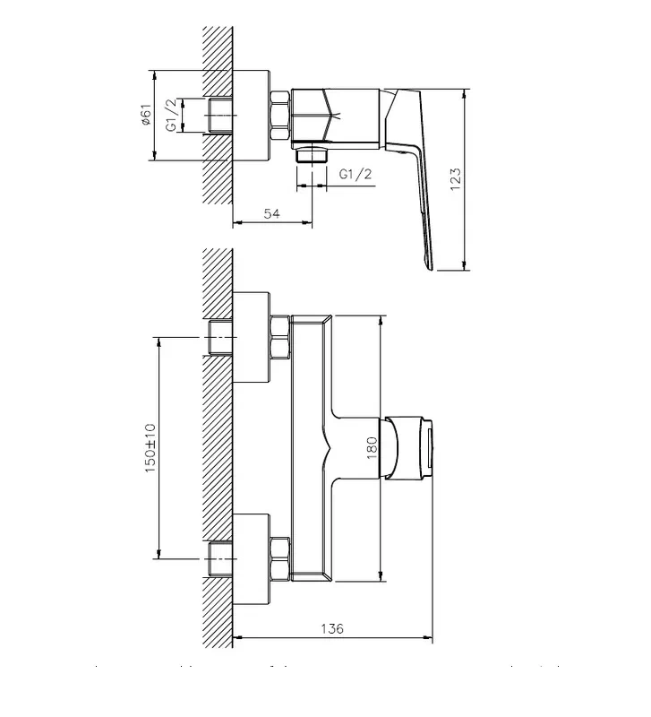 Смеситель для душа Koller Pool GRACE GR0450