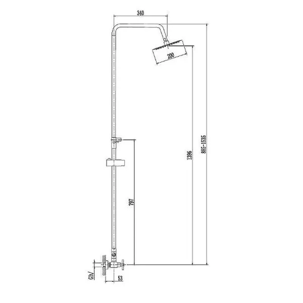 Душевая система Haiba HB24808