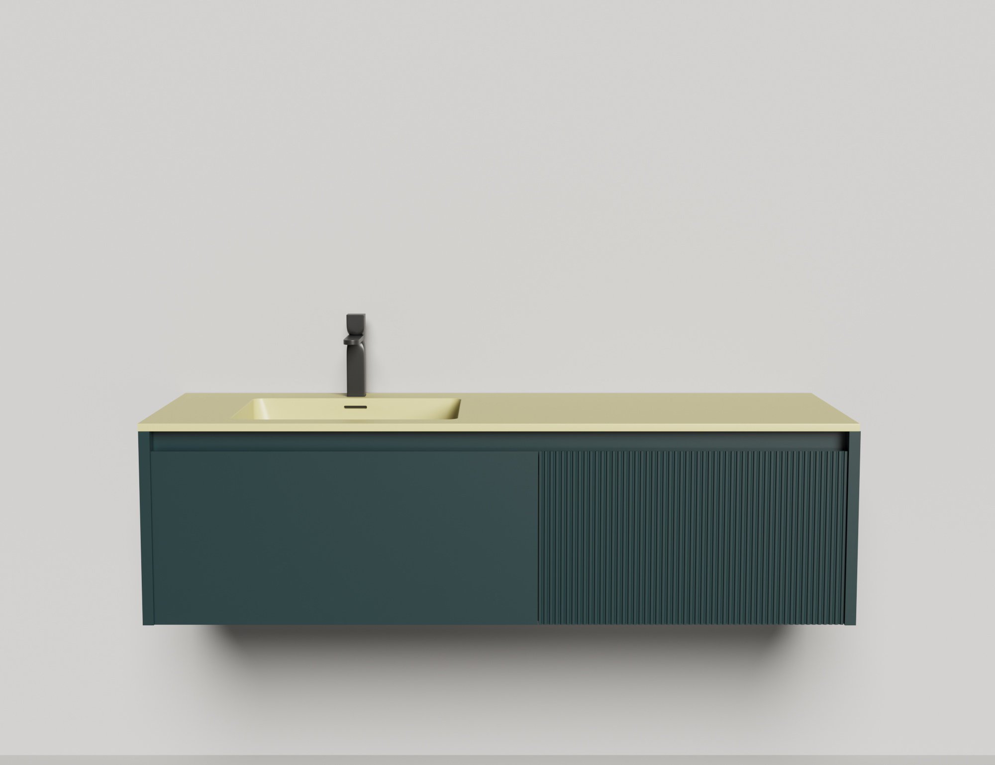 Подвесная тумба со столешницей Salini Domino 180x50 эмаль 27D118