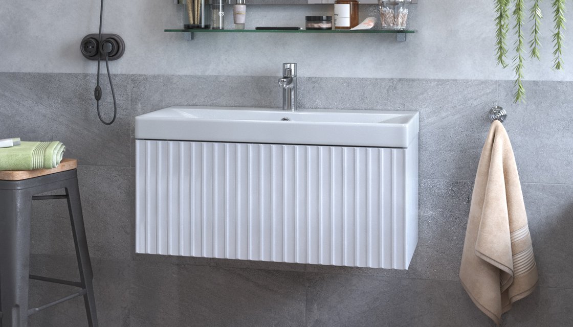 Тумба подвесная VELVEX Compo 80.1Y белый