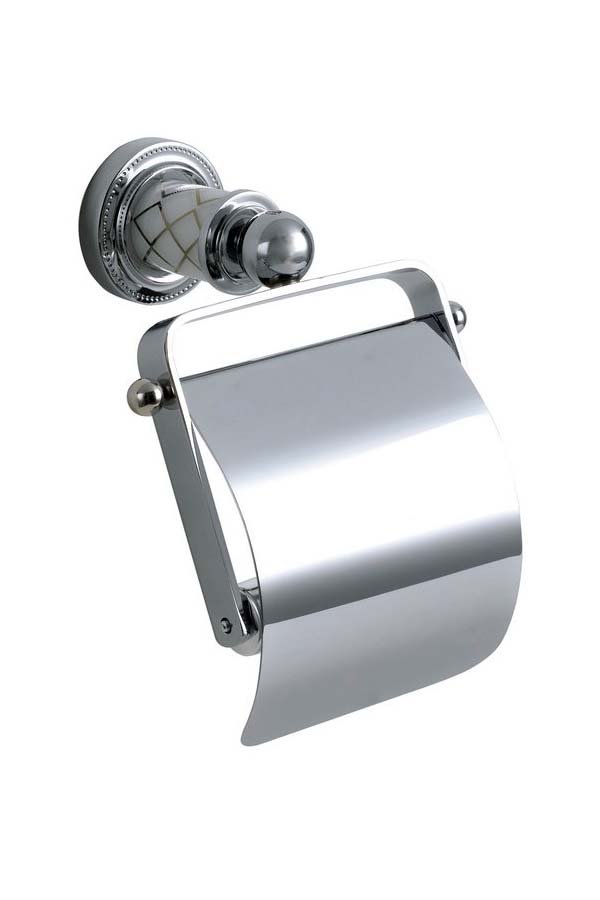 Держатель для туалетной бумаги с крышкой BOHEME Murano 10901-CR