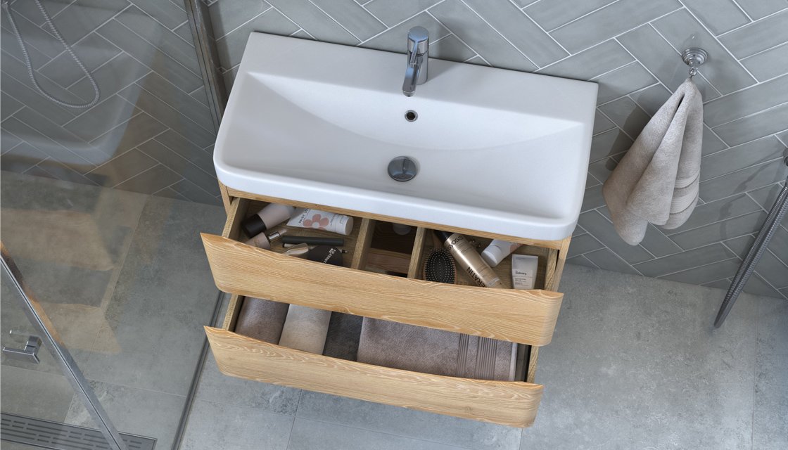 Тумба подвесная VELVEX Clay 80.2Y дуб верона