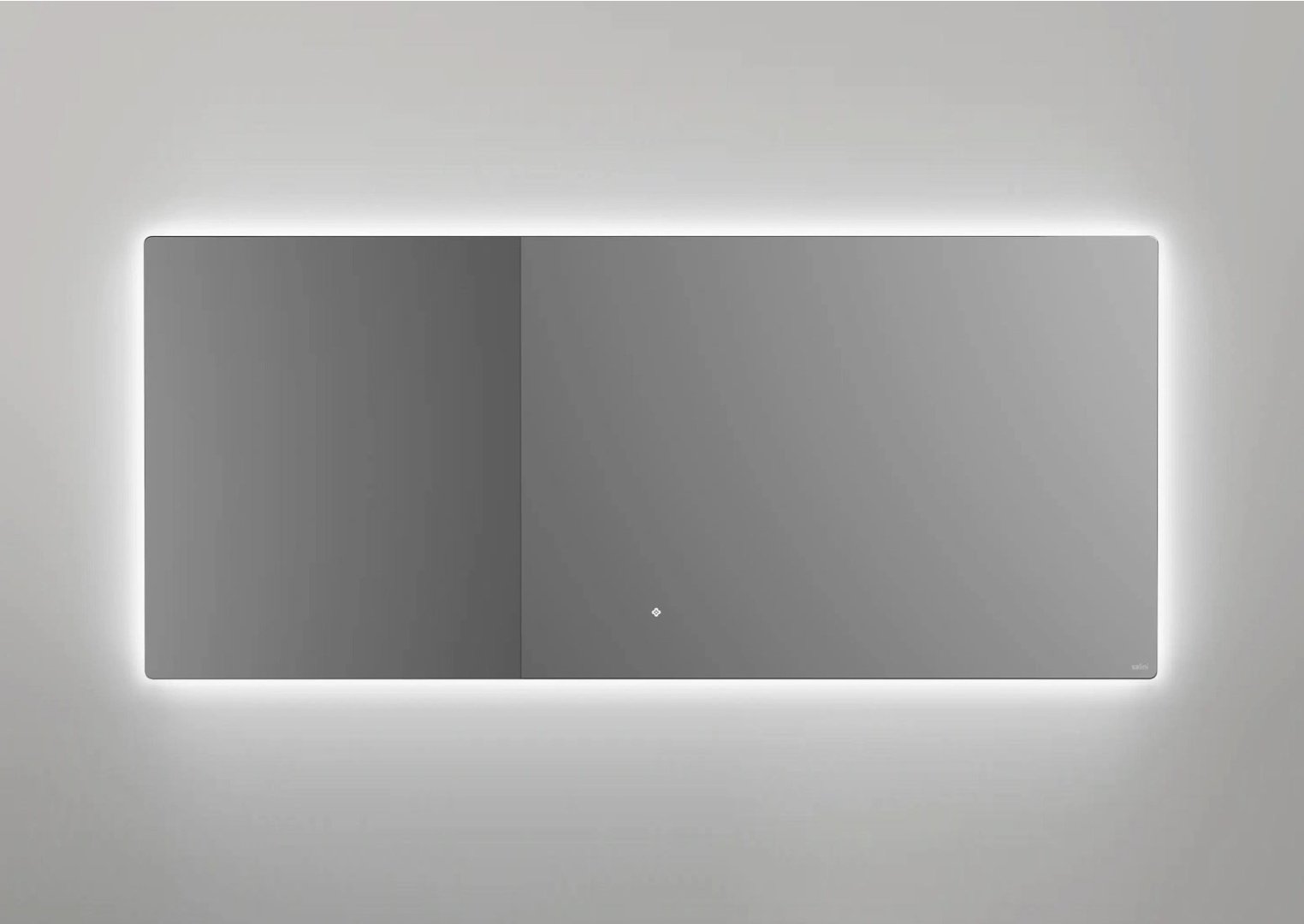 Зеркало для ванной с LED подсветкой, обогрев-антизапотевание, сенсорный выключатель, 1600х700 Salini OMBRA 27M021670BH