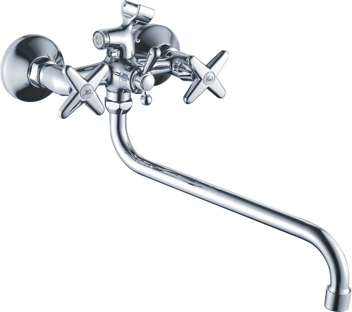 Смеситель двуручковый для ванны HAIBA HB2220 Хром