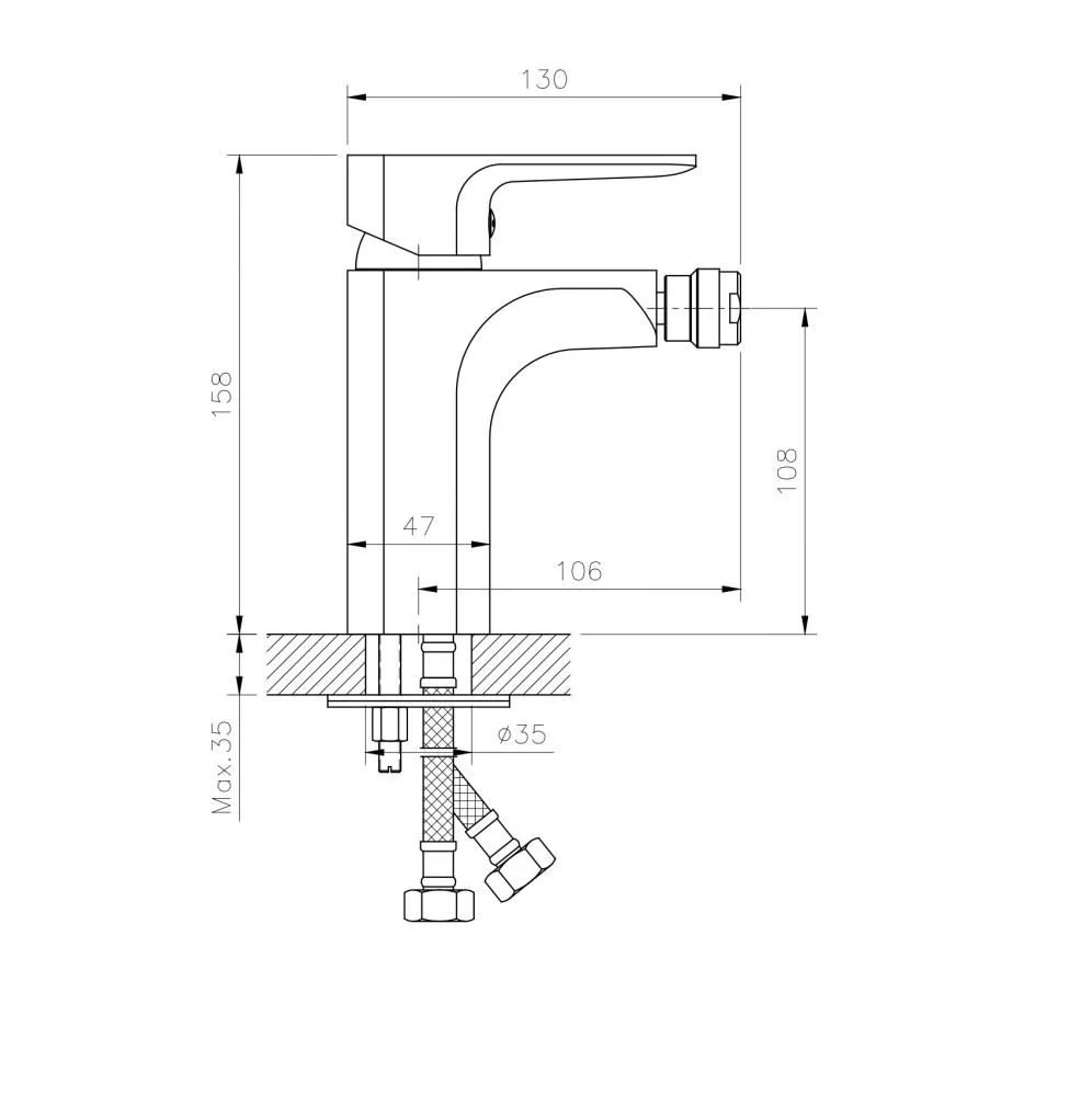 Смеситель для биде Koller Pool TREND TR0300