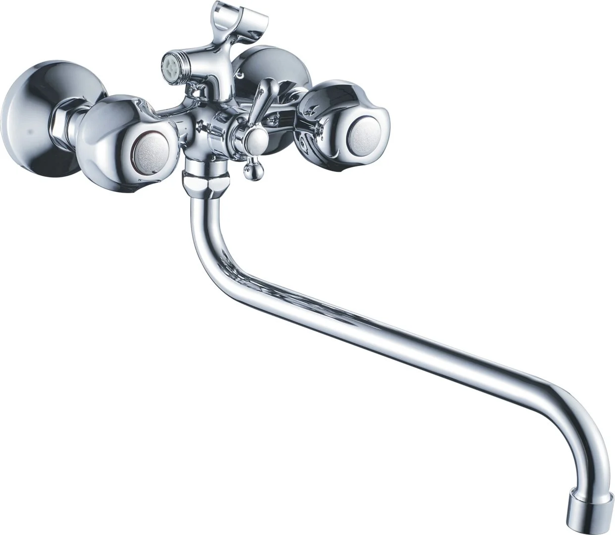 Смеситель двуручковый для ванны HAIBA HB2226 Хром