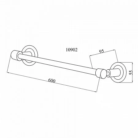 Держатель для полотенца Boheme MURANO 10902-B-G