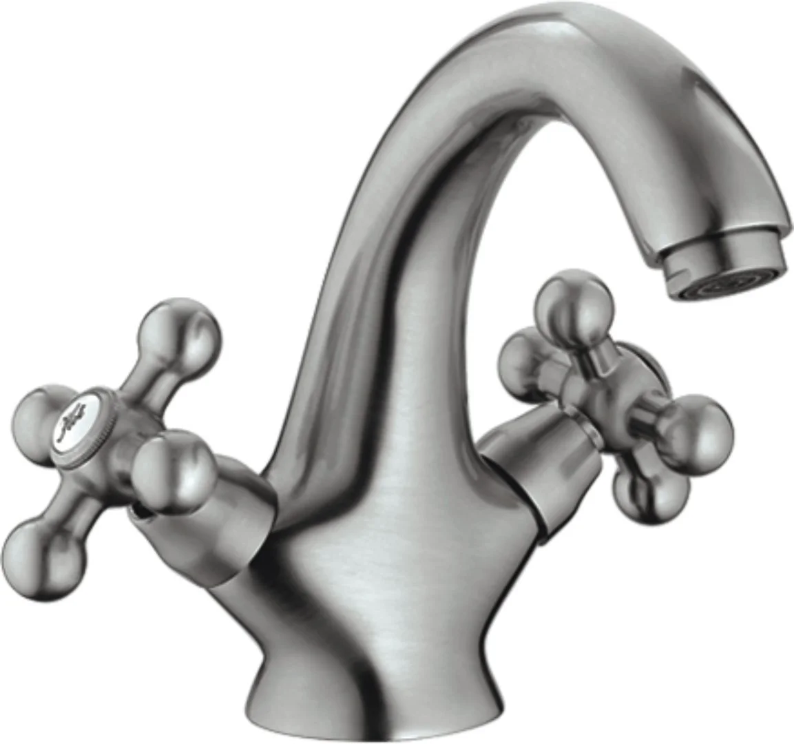 Смеситель двуручковый для раковины HAIBA HB1019-5 сатин