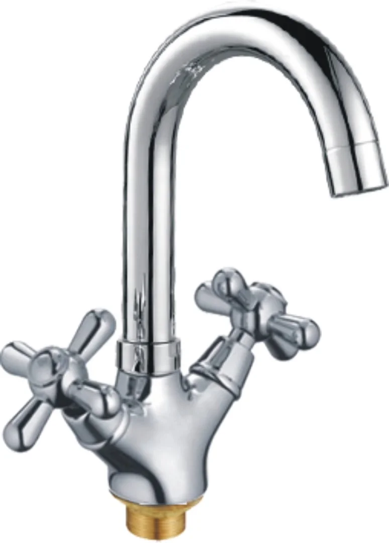 Смеситель двуручковый для кухни HAIBA HB4525 Хром