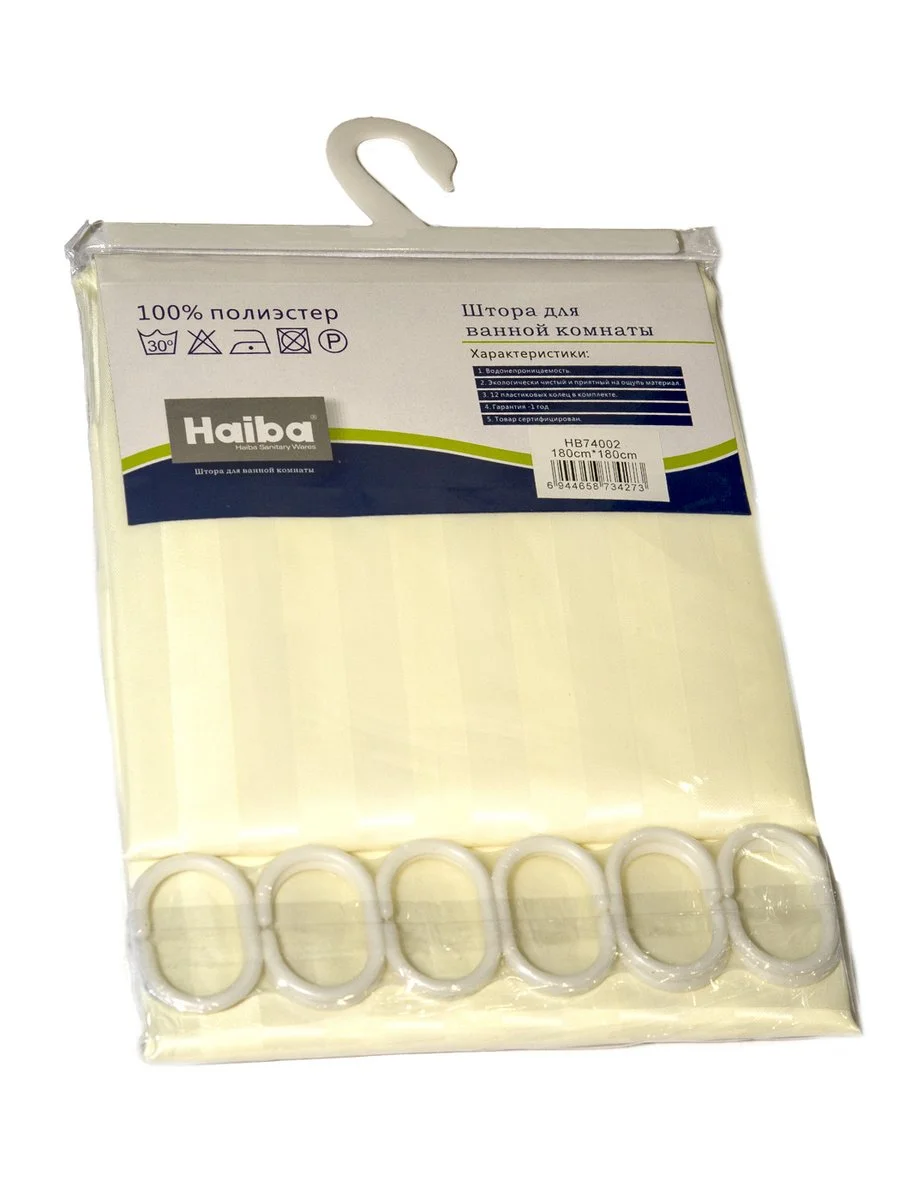 Штора для ванной комнаты 180см*180 см Haiba HB74002