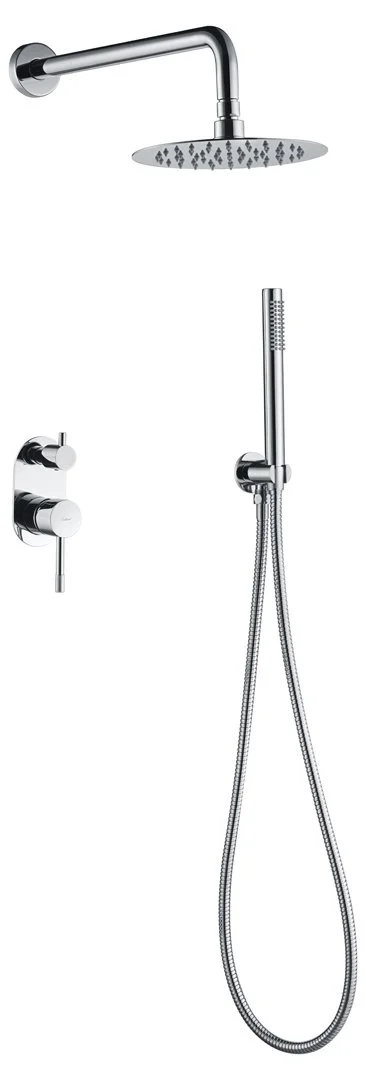 Смеситель встроенный с верхним и ручным душем BOHEME UNO 464-CR