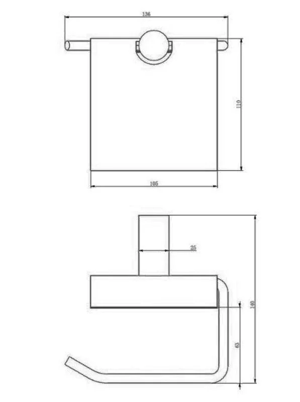 Держатель для туалетной бумаги  Haiba HB8403-7