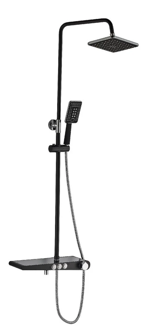 Душевая система с вернхем душем смесителем и ручной лейкой Haiba HB2418