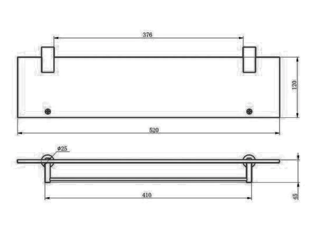 Полочка для ванной стеклянная Haiba HB8407-7