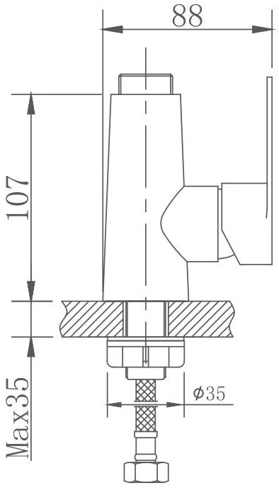 Корпус смесителя для кухни Haiba HB73801-2