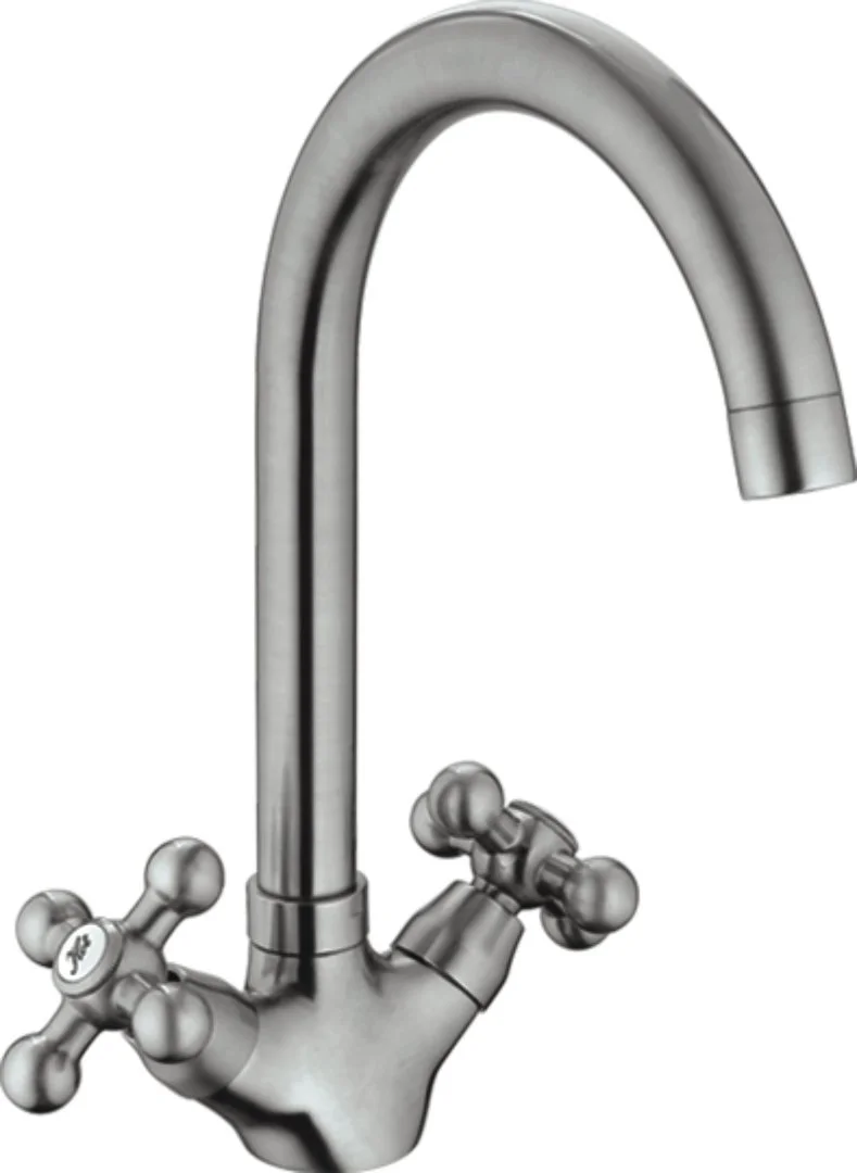 Смеситель двуручковый для кухни HAIBA HB4119-5 сатин