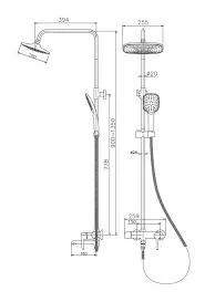 Душевая система Haiba HB24805-7
