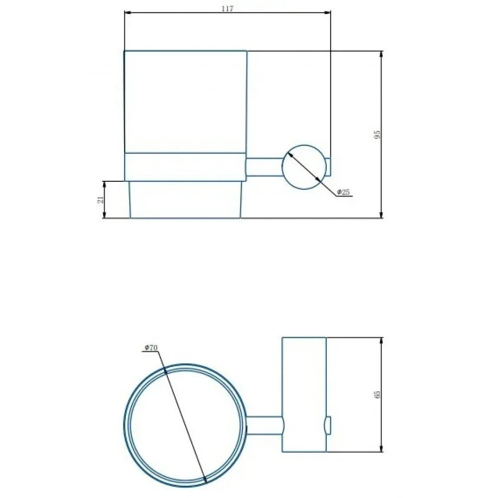 Держатель для стакана одинарный Haiba HB8406-4