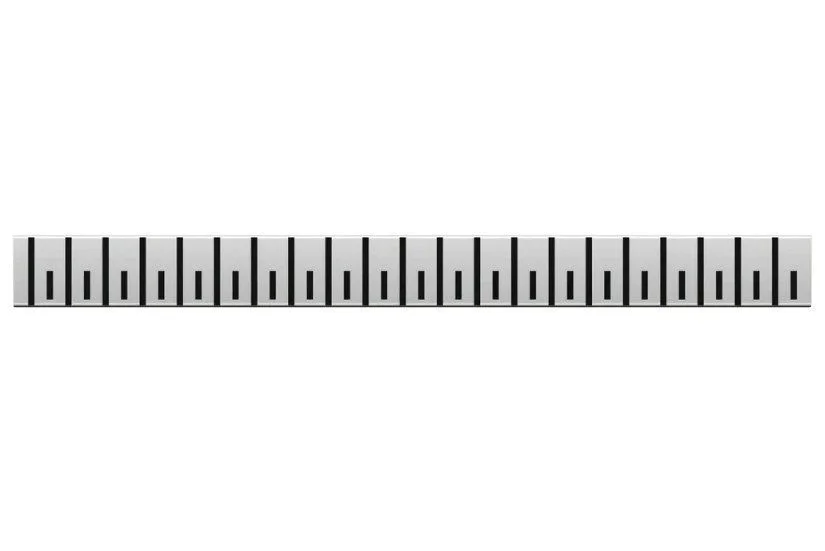 Душевой трап решетка из нержавеющей стали 400 мм  PLASTBRNO DESIGN 2 SZA2400