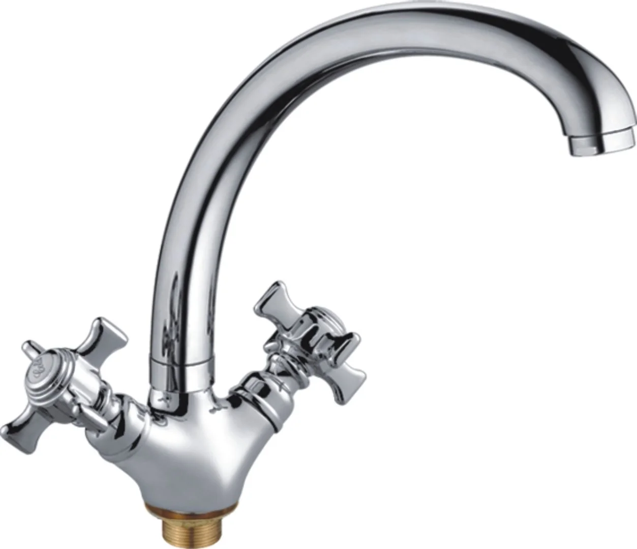 Смеситель двуручковый для кухни HAIBA HB4824 Хром